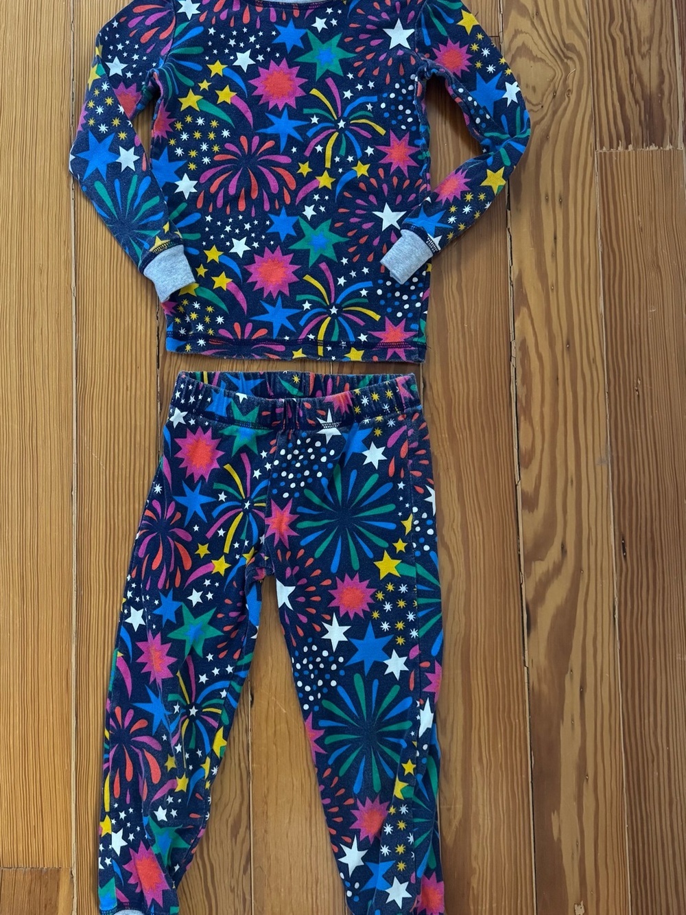Mini Boden Star and Fireworks Print PJs